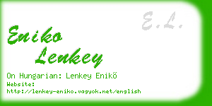 eniko lenkey business card